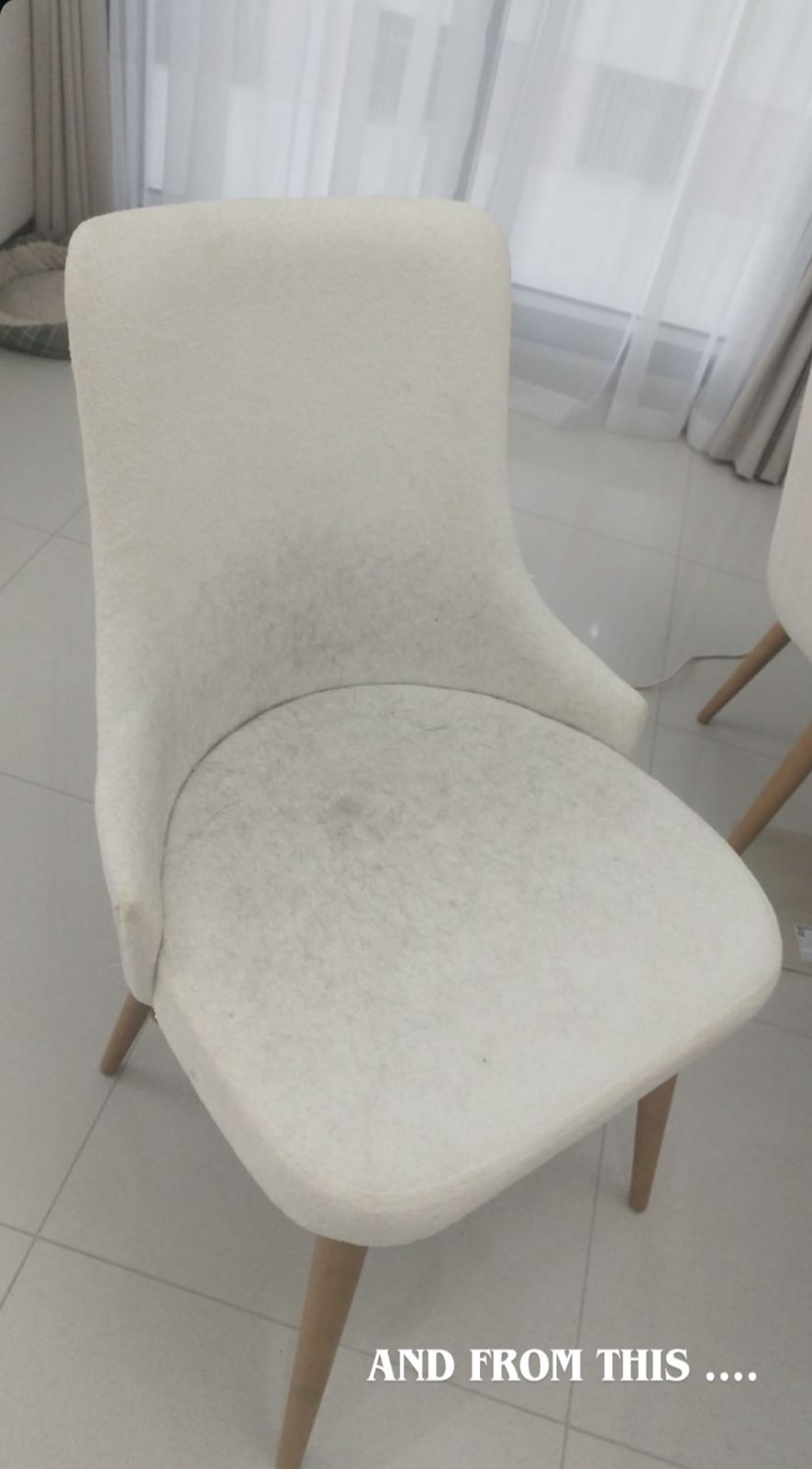 Before sofa cleaning service in Al Zahia